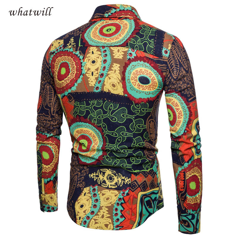 Shirts 3D printed dress dashiki