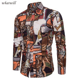 Shirts 3D printed dress dashiki