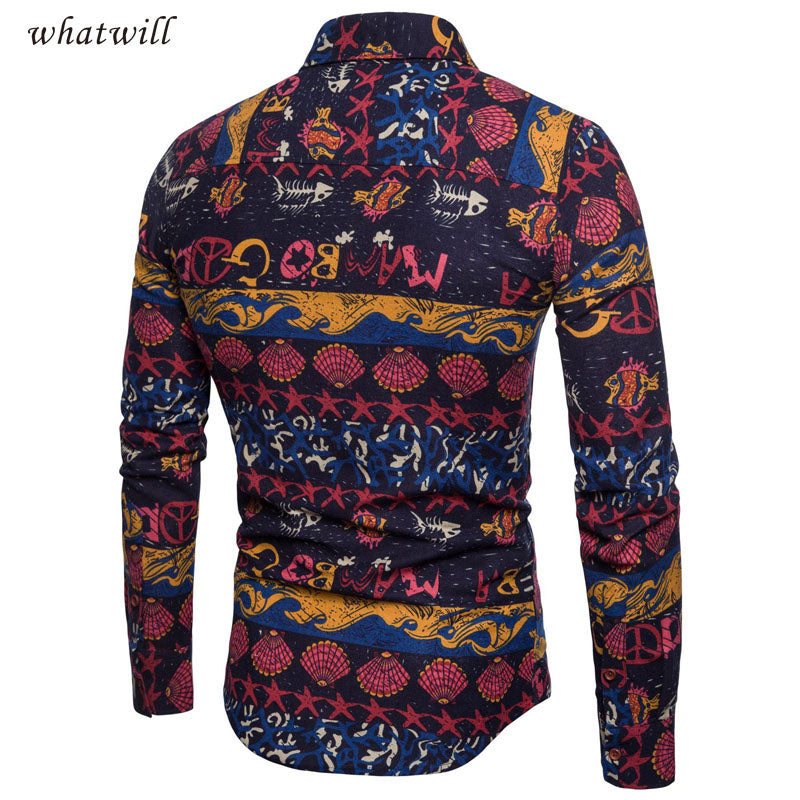 Shirts 3D printed dress dashiki