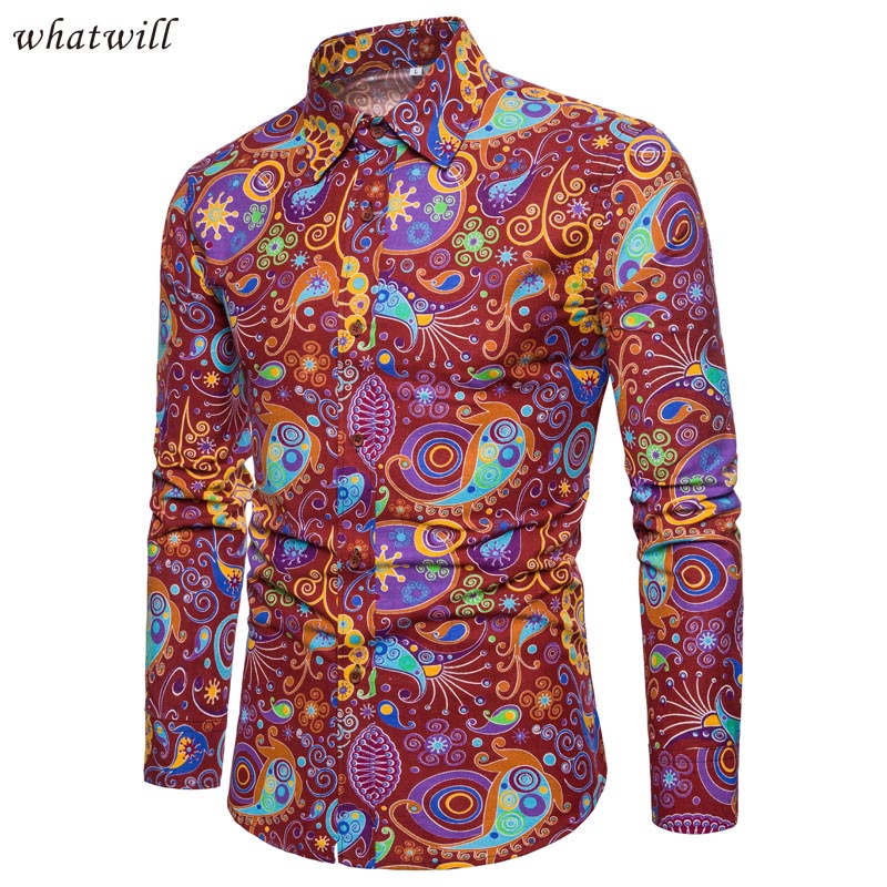 Shirts 3D printed dress dashiki