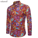 Shirts 3D printed dress dashiki