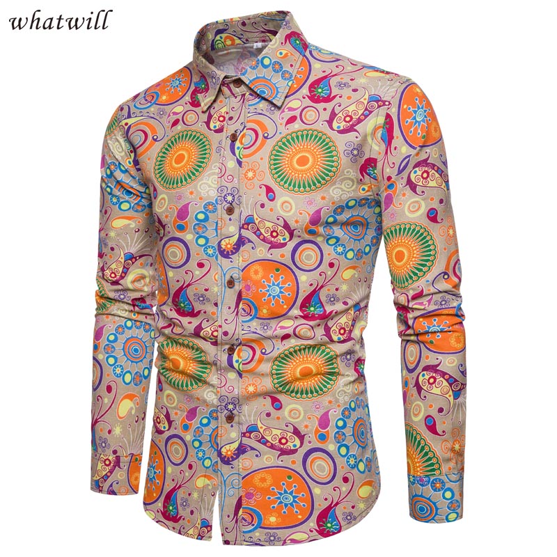 Shirts 3D printed dress dashiki