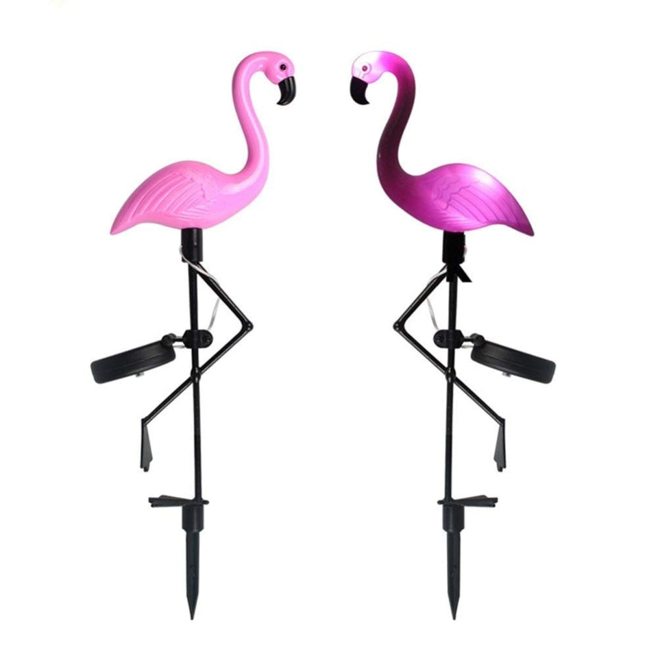 LED Solar Flamingo Stake Light