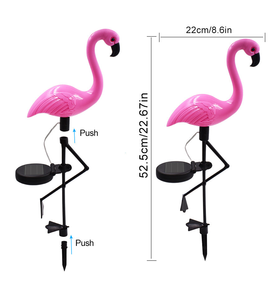 LED Solar Flamingo Stake Light