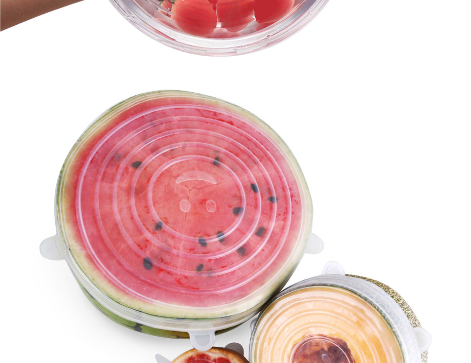 6 PCs Reusable Food Wrap Covers