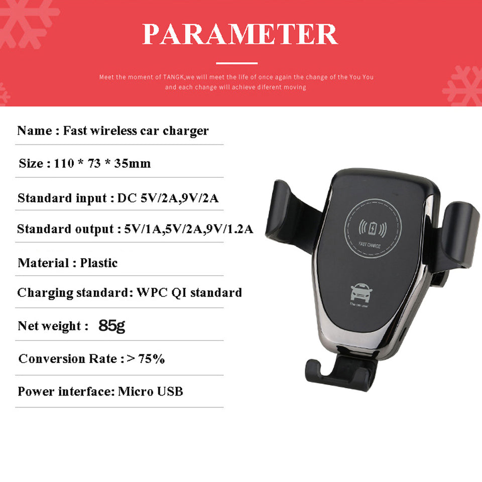 New Car Mount Wireless Charger