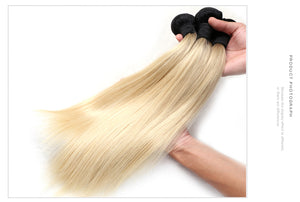 Honey Blonde Brazilian Straight Hair