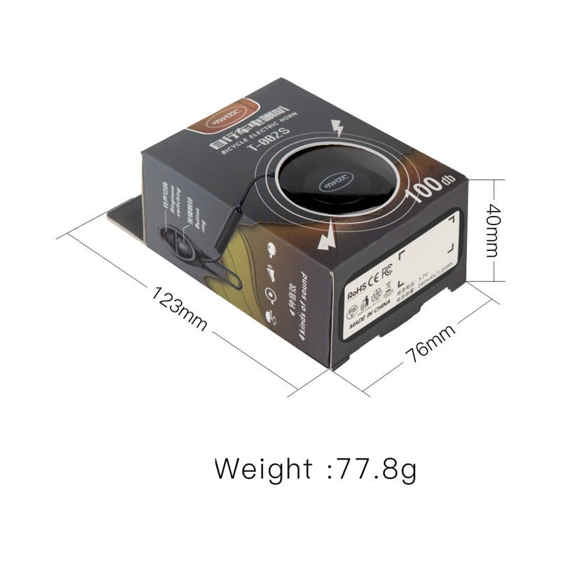 USB Charging Bike Horn | Alarm