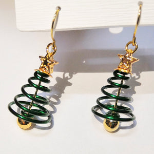 Christmas Hat Tree Earrings
