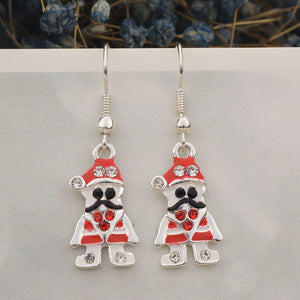 Christmas Hat Tree Earrings