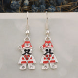 Christmas Hat Tree Earrings