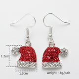 Christmas Hat Tree Earrings