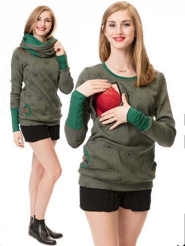 Woman's Maternity Clothes-Breastfeeding Sweater