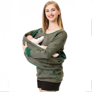 Woman's Maternity Clothes-Breastfeeding Sweater