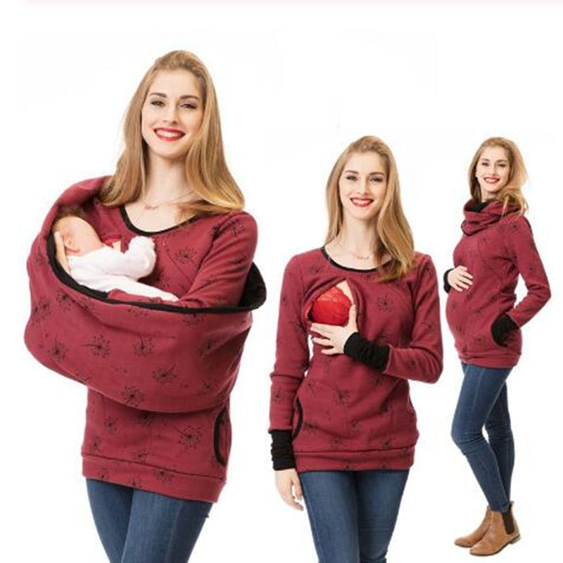 Woman's Maternity Clothes-Breastfeeding Sweater
