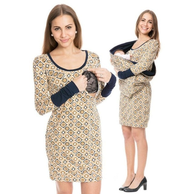 Woman's Maternity Clothes-Breastfeeding Sweater