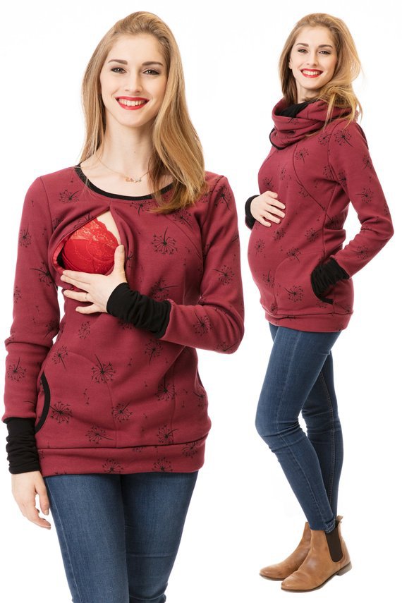Woman's Maternity Clothes-Breastfeeding Sweater