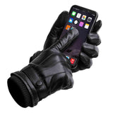 Leather Gloves Autumn-Winter Warm-Touch Screen