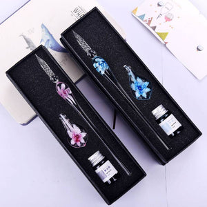 Glass Signature Ink Pen for Party