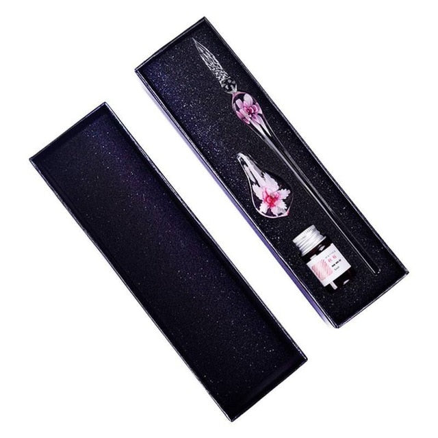 Glass Signature Ink Pen for Party
