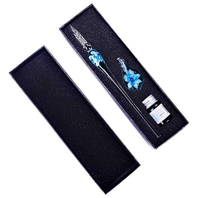Glass Signature Ink Pen for Party