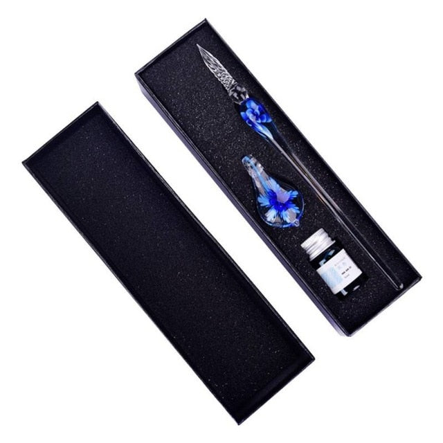 Glass Signature Ink Pen for Party