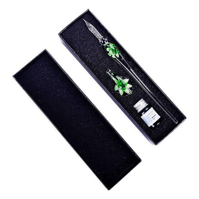 Glass Signature Ink Pen for Party