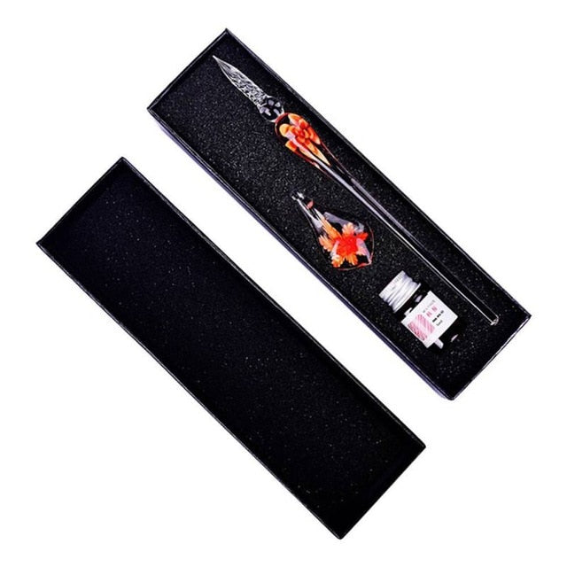 Glass Signature Ink Pen for Party