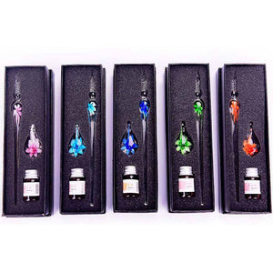 Glass Signature Ink Pen for Party