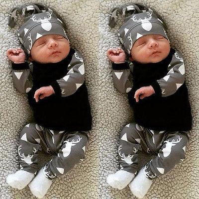 Baby Clothes Printed Deer