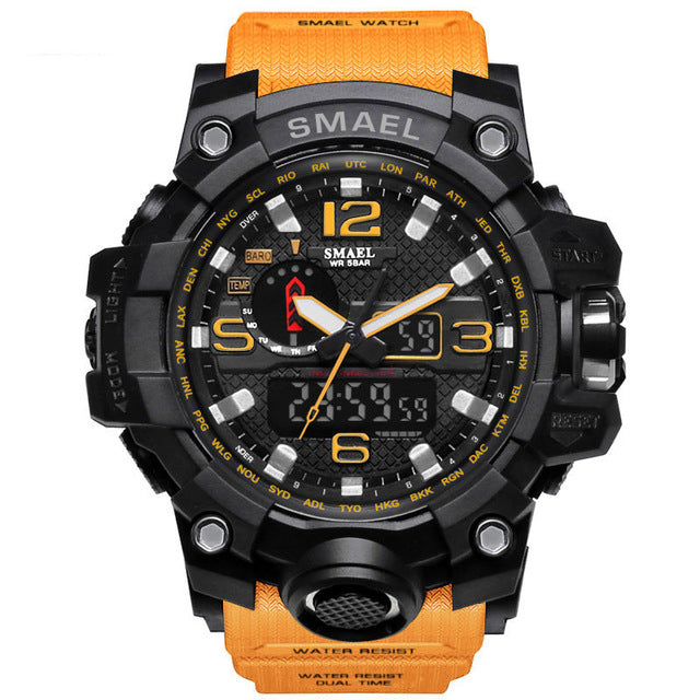 Waterproof LED Quartz Sport Watch