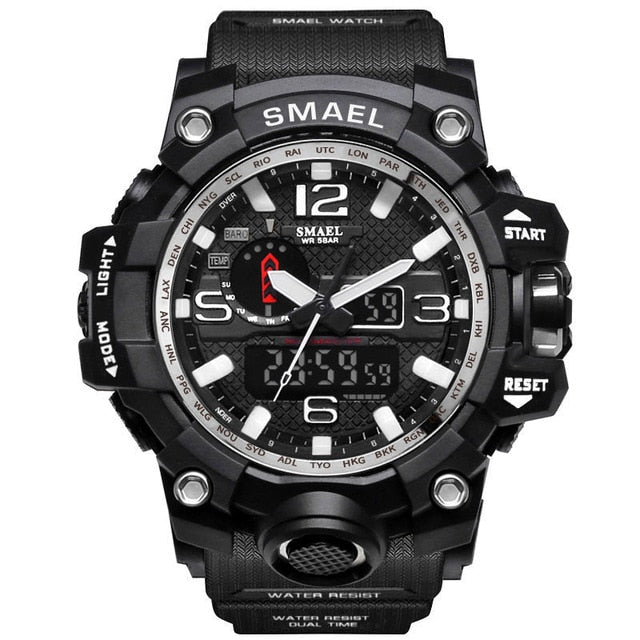 Waterproof LED Quartz Sport Watch
