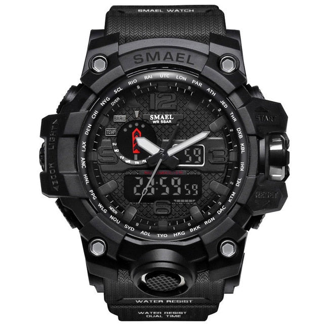 Waterproof LED Quartz Sport Watch