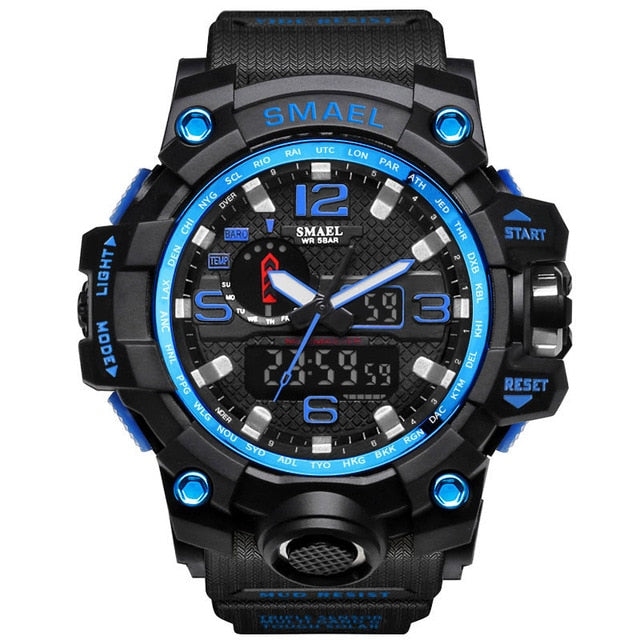 Waterproof LED Quartz Sport Watch