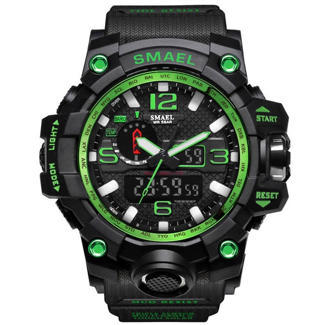 Waterproof LED Quartz Sport Watch