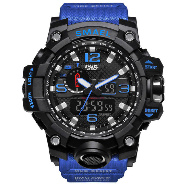 Waterproof LED Quartz Sport Watch