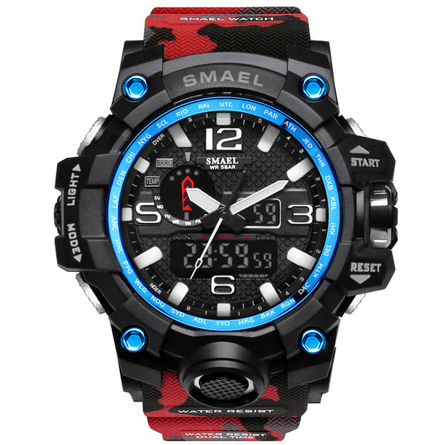 Waterproof LED Quartz Sport Watch