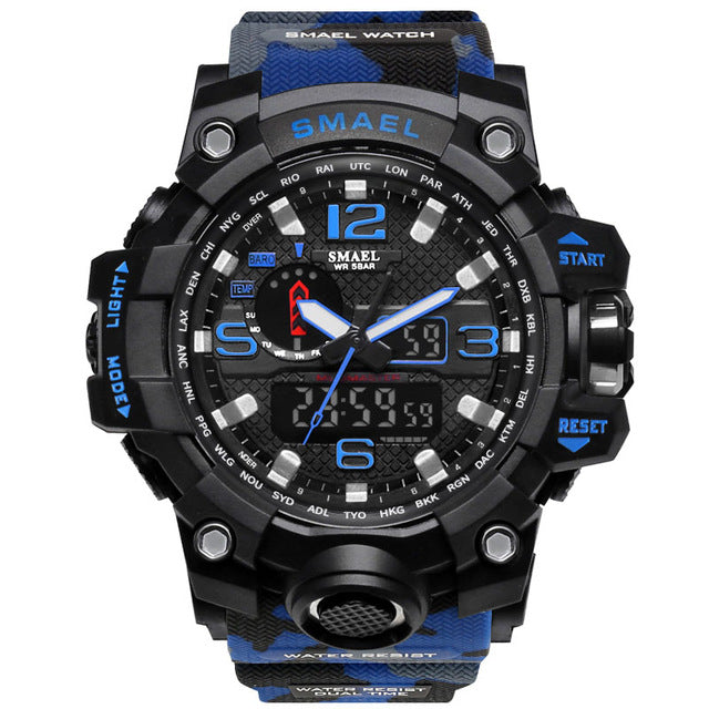 Waterproof LED Quartz Sport Watch