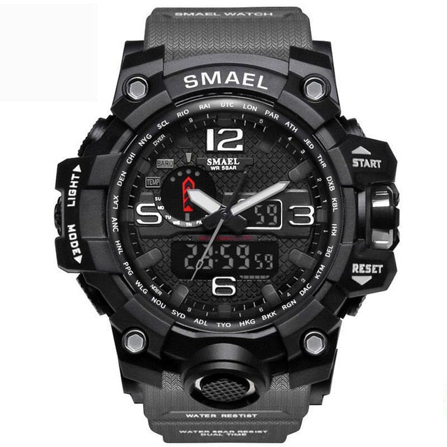 Waterproof LED Quartz Sport Watch