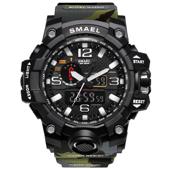 Waterproof LED Quartz Sport Watch