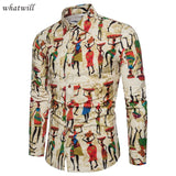 Shirts 3D printed dress dashiki