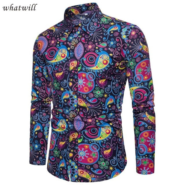 Shirts 3D printed dress dashiki