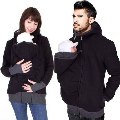 Dad and Mom Baby Carrier Hoodies For Winter