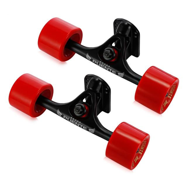 Skateboard Truck with 4 Skateboard Wheels