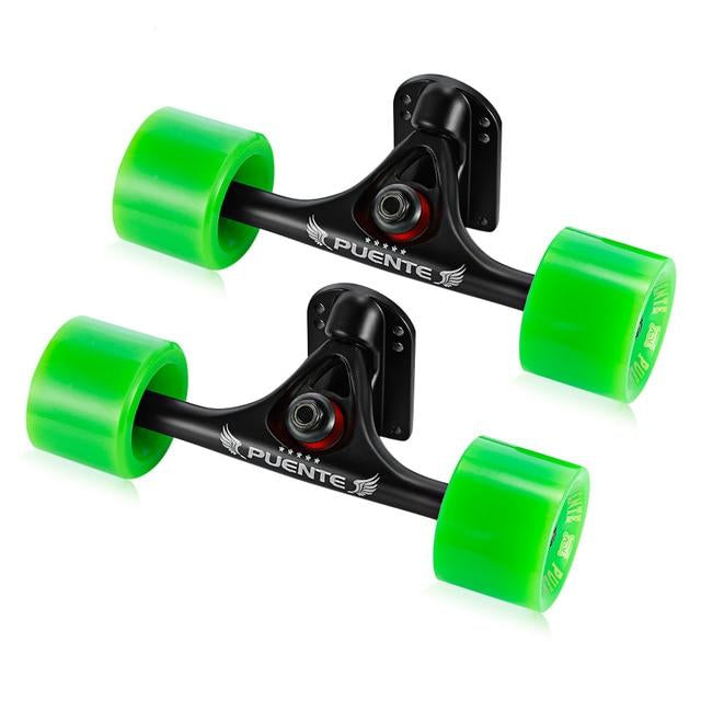 Skateboard Truck with 4 Skateboard Wheels
