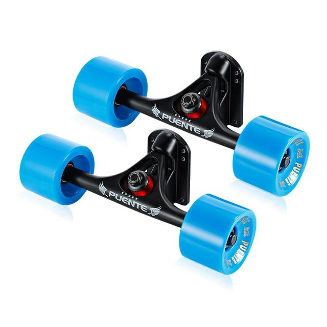 Skateboard Truck with 4 Skateboard Wheels