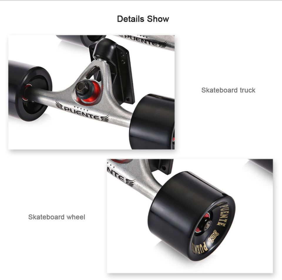 Skateboard Truck with 4 Skateboard Wheels