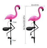 LED Solar Flamingo Stake Light