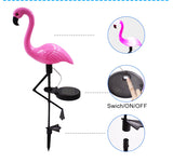 LED Solar Flamingo Stake Light
