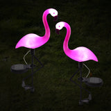 LED Solar Flamingo Stake Light